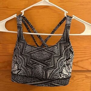 lululemon athletica Black and White Sports Bra
